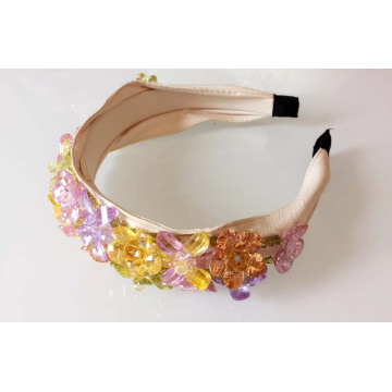 Bling Bling Mode Bunte Zirkon Blume Jeweled Kopfschmuck